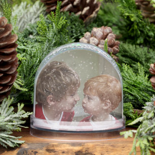 Merry Christmas Photo Snow Globe for the Holidays