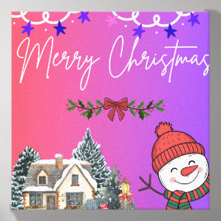 Merry Christmas Photo Tile