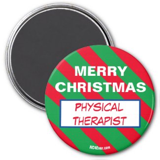 MERRY CHRISTMAS Physical Therapist magnet