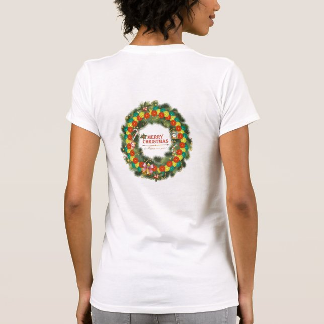 Merry Christmas Pickleball 1 T-Shirt (Back)