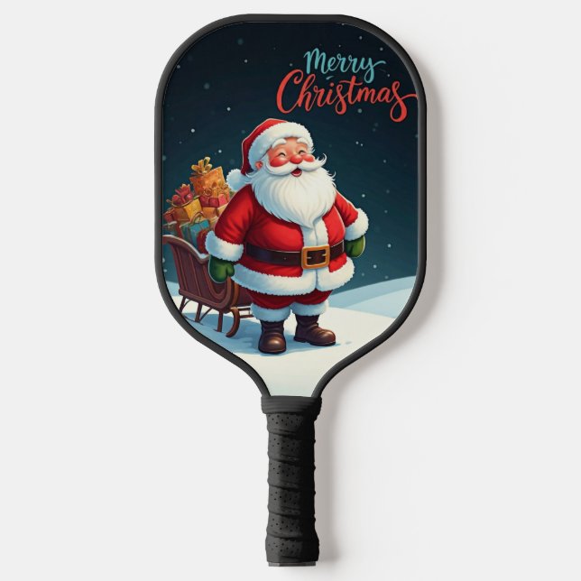 Merry Christmas Pickleball Paddle (Front)