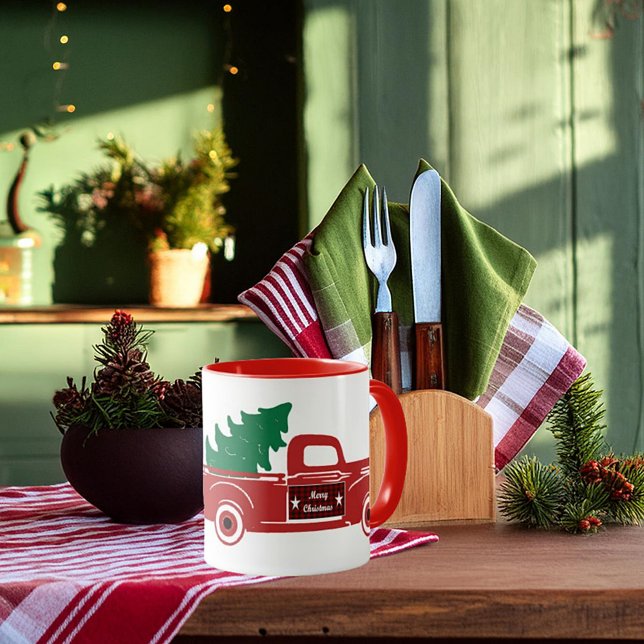 Merry Christmas pickup and tree Mug (Creator Uploaded)