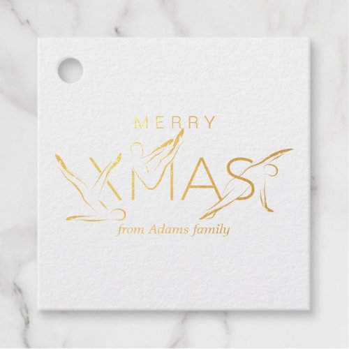 Merry Christmas Pilates instructor Gift Tags