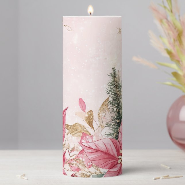 Merry Christmas  Pillar Candle (In Situ)