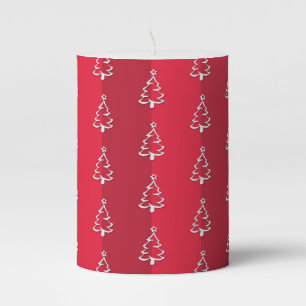 Merry Christmas Pillar Candle