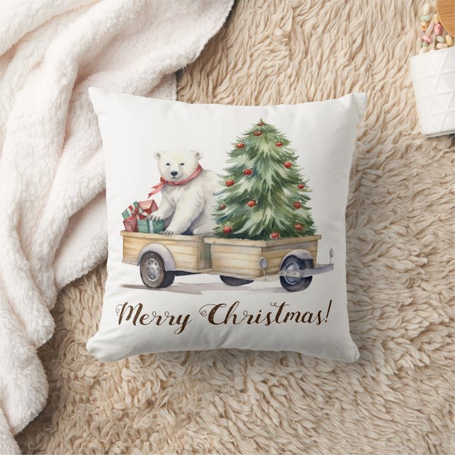 Merry Christmas Pillow (Blanket)