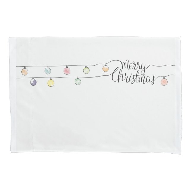 Merry christmas pillow case (Front)