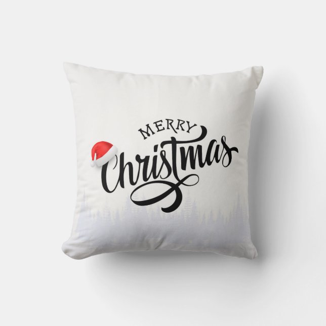 Merry Christmas Pillow Cover  (Front)