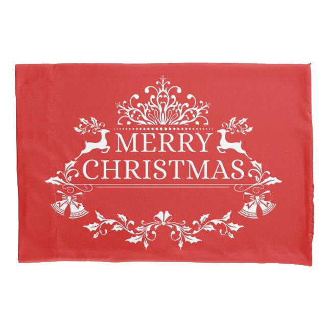 Merry Christmas Pillowcase (Front)