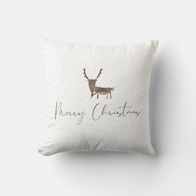 merry Christmas pilow Throw Pillow (Front)