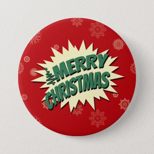 Merry Christmas Pinback Button