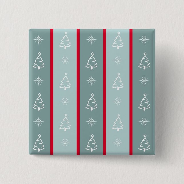 Merry Christmas Pinback Button (Front)