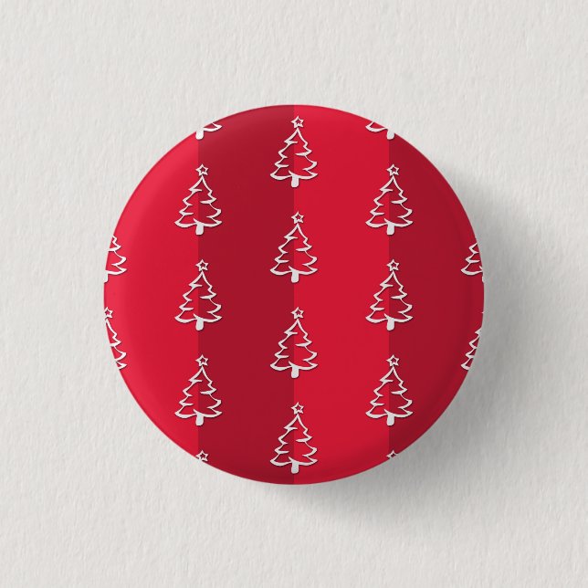 Merry Christmas Pinback Button (Front)