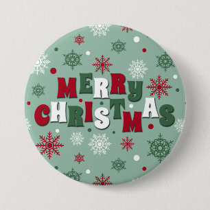 Merry Christmas Pinback Button