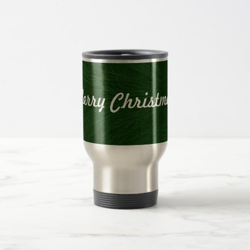 Merry Christmas Pine Tree Close Up Travel Mug