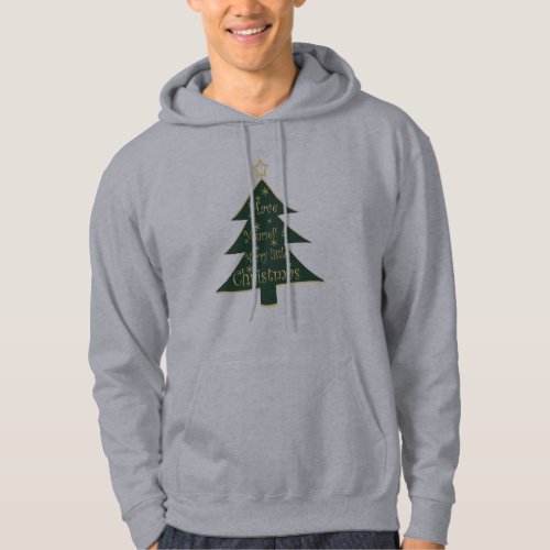 merry christmas pine tree decorations hoodie