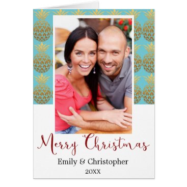 Merry Christmas Pineapple Holiday Photo Card Merry Christmas Pineapple Holiday Photo Card