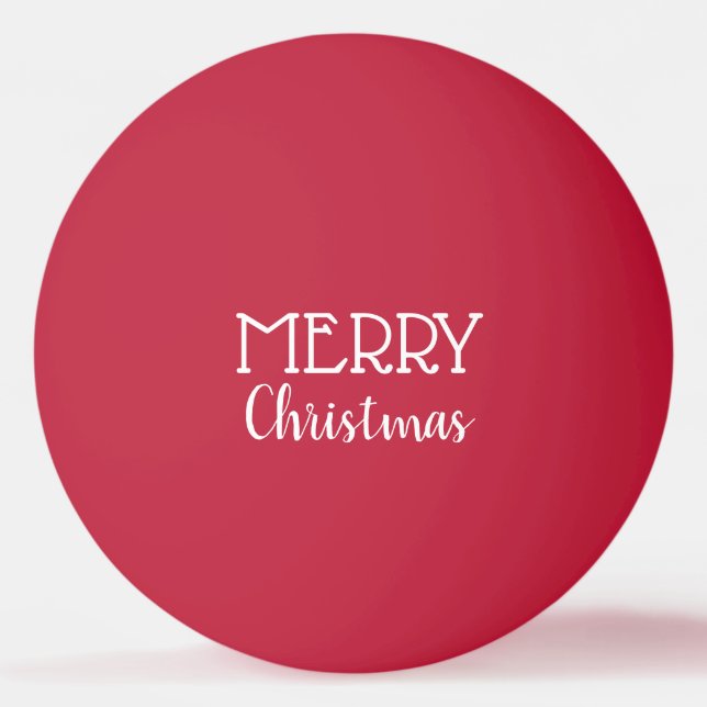 Merry Christmas Ping Pong Ball (Back)