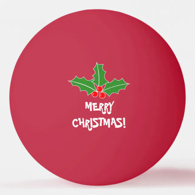 Merry Christmas ping pong balls for table tennis  Zazzle