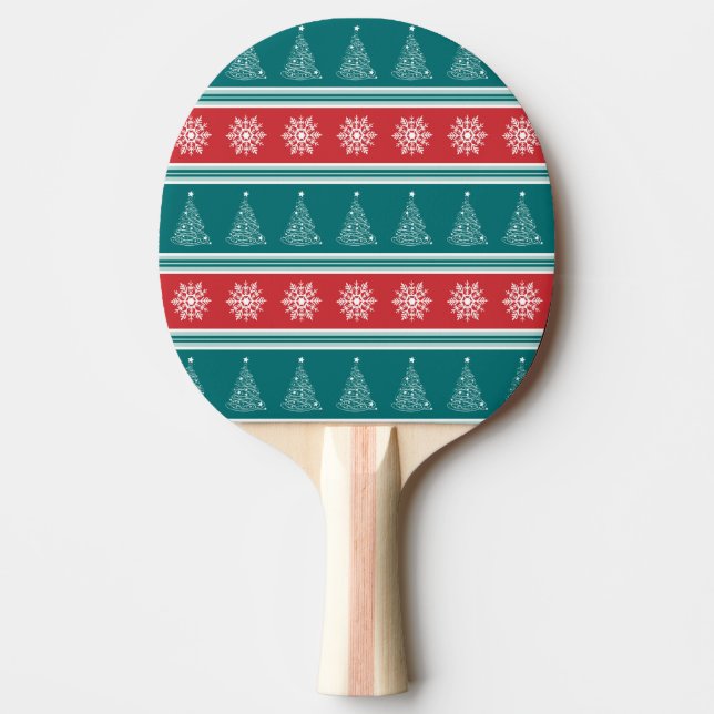 Merry Christmas Ping-Pong Paddle (Front)