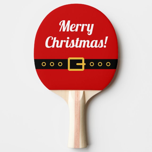 Merry Christmas ping pong paddle for table tennis (Front)