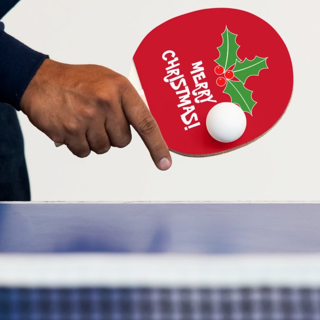 Merry Christmas ping pong paddle for table tennis (Insitu)