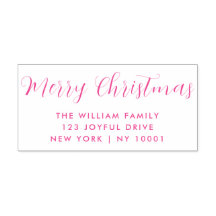 Merry Christmas Pink Typography