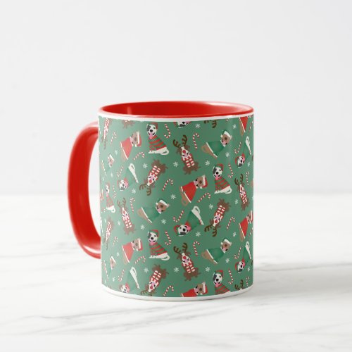 Merry Christmas Pit Bull Dogs Mug