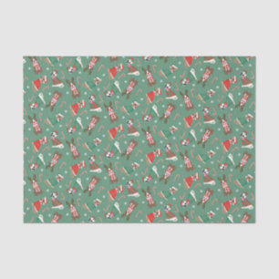 Merry Christmas Pit Bull Dogs Tissue Paper