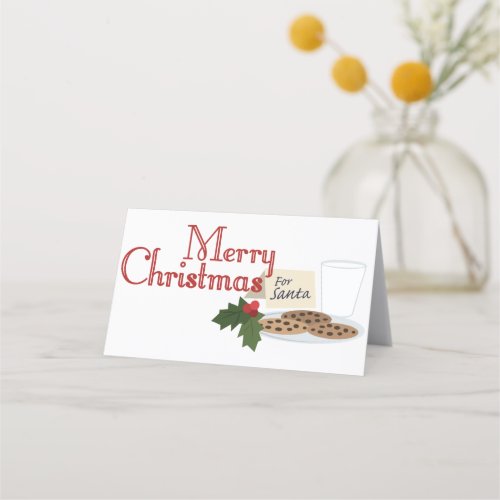 Merry Christmas Place Card