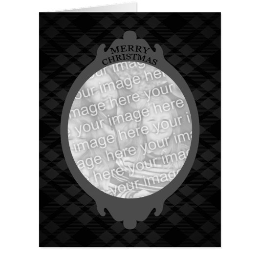 merry christmas (plaid frame) (Front)