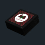 Merry Christmas Plaid Pattern Christmas Tree Gift Box<br><div class="desc">Merry Christmas Family Christmas Celebration Gifts!</div>