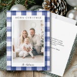 Merry Christmas! Plaid Pattern Photo  Holiday Card<br><div class="desc">Customer specific "Merry Christmas" plaid-pattern,  photo holiday card. Modern & simple for paper and digital lovers in print and download.</div>