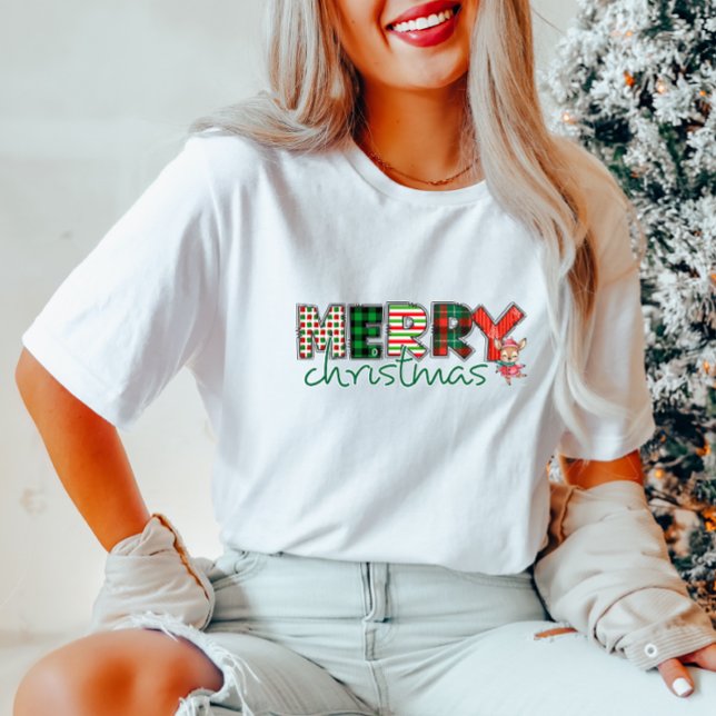 Merry Christmas Plaid Women's Shirt (Creator Uploaded)