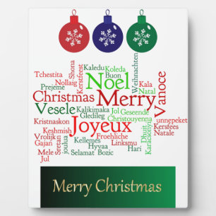 Merry Christmas Plaque