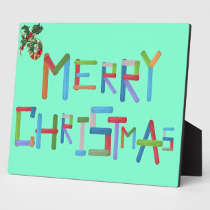 Merry Christmas Plaque