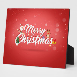 Merry christmas plaque