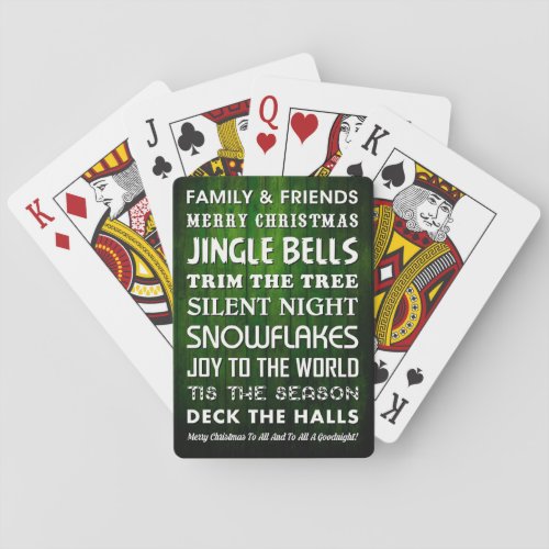 MERRY CHRISTMAS PLAYING CARDS