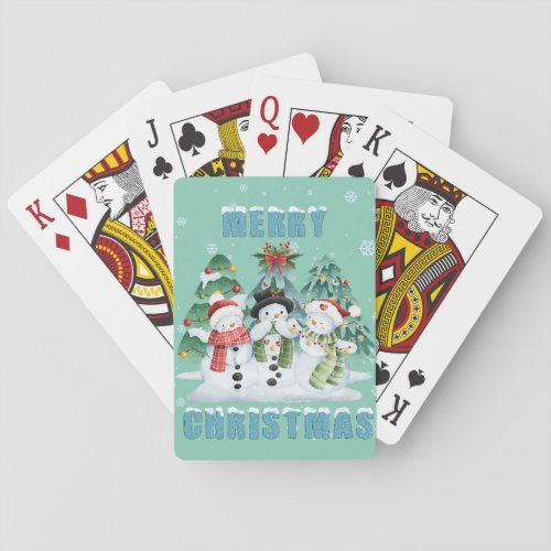 Merry Christmas Playing Cards