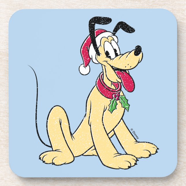 Merry Christmas | Pluto Ready Christmas Beverage Coaster (Front)