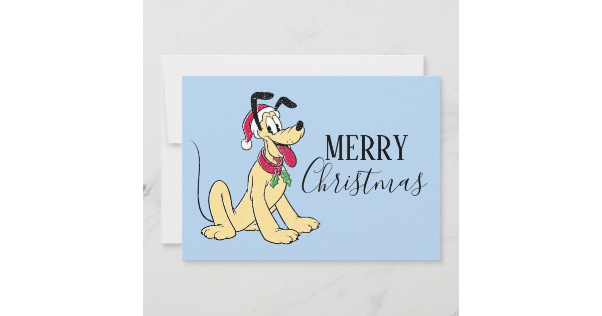 Merry Christmas | Pluto Ready Christmas Card | Zazzle