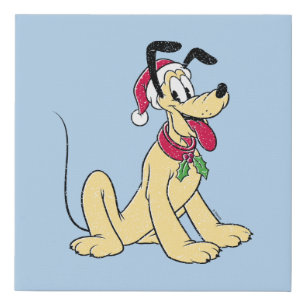 Merry Christmas   Pluto Ready Christmas Faux Canvas Print