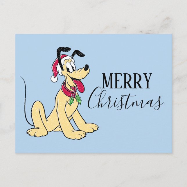 Merry Christmas | Pluto Ready Christmas Holiday Postcard (Front)