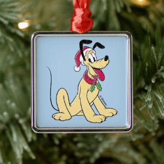 Merry Christmas | Pluto Ready Christmas Metal Ornament