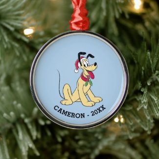 Merry Christmas | Pluto Ready Christmas Metal Ornament