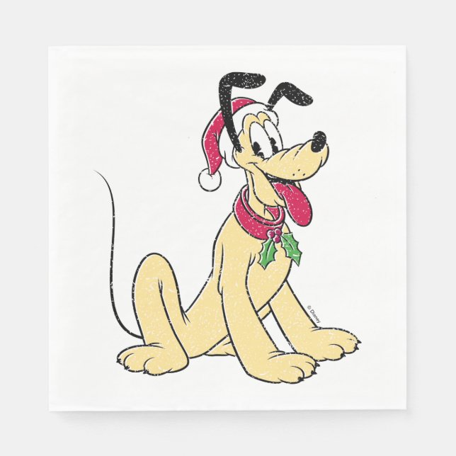 Merry Christmas | Pluto Ready Christmas Napkins (Front)