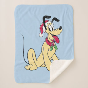 Merry Christmas   Pluto Ready Christmas Sherpa Blanket