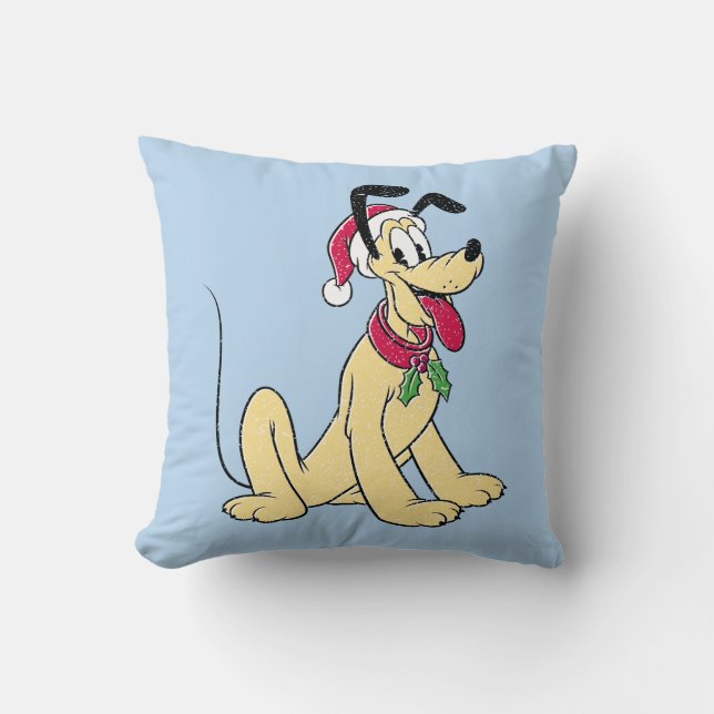 Merry Christmas | Pluto Ready Christmas Throw Pillow (Front)