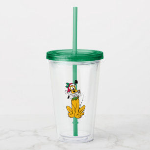 Merry Christmas   Pluto Santa Claus Acrylic Tumbler