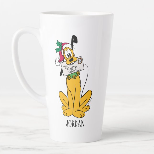 Merry Christmas | Pluto Santa Claus Latte Mug (Left)